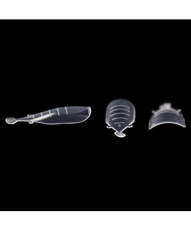 Kads 120 Pieces Transparent Full Cover Dual Nail System Forms - UV Gel Acrylic Nail Tips with Scale for Extensions | Model 9 - Best for Nail Art - Buy Online on GoSupps.com