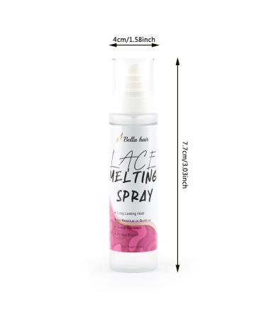 Bella Hair Lace Melting and Holding Spray | 5.07oz/150ml Quick-Drying & Natural Finish | Glue-less Hair Lace Bond Adhesive for Lace Front Wigs/Frontal/Closure/Hairpiece - Buy Online on GoSupps.com