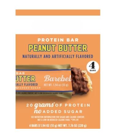 Barebels Peanut Butter Protein Bar 55g 4 Count