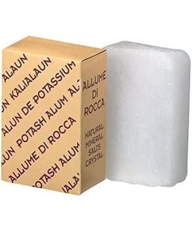 MAUQI Potassium Alum Stone 100g Natural Crystal for Face Body Hygiene After Shaving and Hair Removal