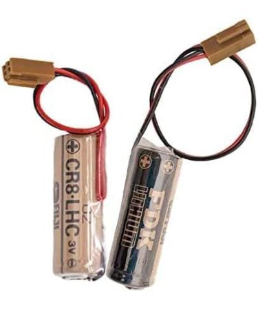 Pack of 6 Fuji FDK CR8.LHC 17450 3V 2600mAh Batteries for Water Meter Memory Backup - Reliable Power Source with Brown Plug - Buy Online on GoSupps.com