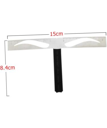 FOMIYES Eyebrow Shapes Stencil 2 Pcs Eyebrow Grooming Stencil Eyebrow Stencil Template Positioning Ruler Stainless Steel - Buy Online on GoSupps.com