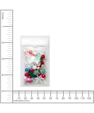 Cousin 2x3 Inch Storage Bags - 175 Pieces | Clear Resealable Poly Zipper Bags - Buy Online on GoSupps.com
