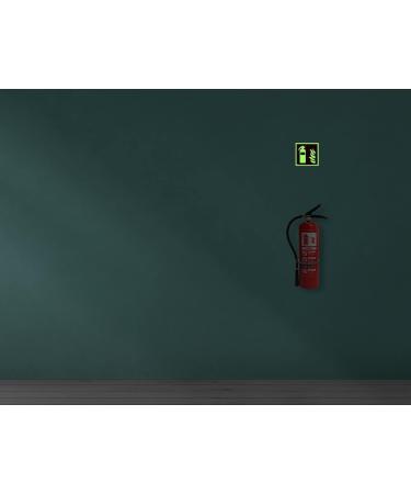 Buy Notlok Safety Work Fire Protection Sign - Fire Extinguisher (10 Pack) - DIN EN ISO 7010 Compliant - Long-Lasting PVC with High-Quality Adhesive Tape - 15x15 cm - Buy Online on GoSupps.com