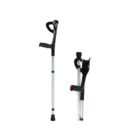 GHFTCCF Crutches Adult Ergonomic Handle with Comfy Grip - High Density Sturdy Aluminum - for Disabled People Walker Fashionable