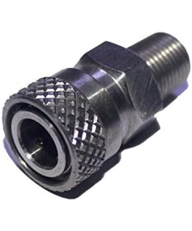 8mm Stainless QD Air Rifle Filling Coupler Female Socket (1/8NPT) - 1 PCS - Buy Online on GoSupps.com