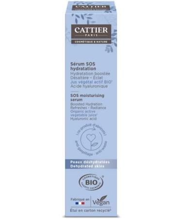 Cattier SOS Hydration Serum for Dehydrated Skin Organic 30 ml - Buy Online on GoSupps.com