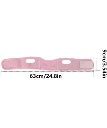 Chin Strap Double Chin Reducer V Line Facial Mask Face Lifting Tape Soft Chin Strap for Women Restore Skin Elasticity Pink - Buy Online on GoSupps.com