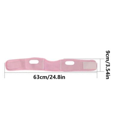 Double Chin Reducer Face Shaper V Line Mask | Soft Chin Strap for Women | Lift & Restore Skin Elasticity - Pink - Buy Online on GoSupps.com