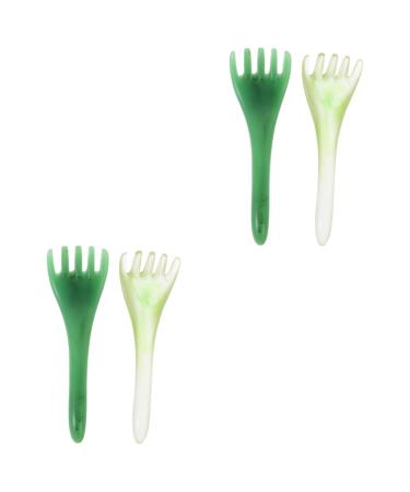 Frcolor 4 pieces hair comb massager comb jade gua shaben beeswax tool deduction traditional scraping tool back Miss electrical resin wax fasciitis