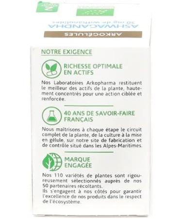 Arkopharma Arkocaps Ashwagandha Organic 60 Capsules - Buy Online on GoSupps.com