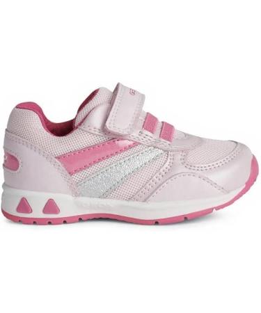 Geox Baby Girls B Pavlis Girl Sneakers - Pink Fuchsia, Size 5 UK Child - Buy Online on GoSupps.com