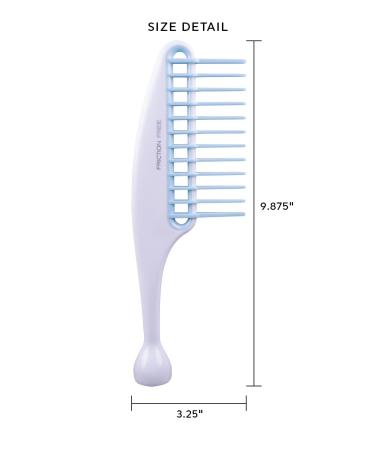 Cricket Friction Free Rake Comb for Detangling and Conditioning - Wide Tooth Comb for Curly, Thick, Medium, Long Hair Types - Buy Online on GoSupps.com