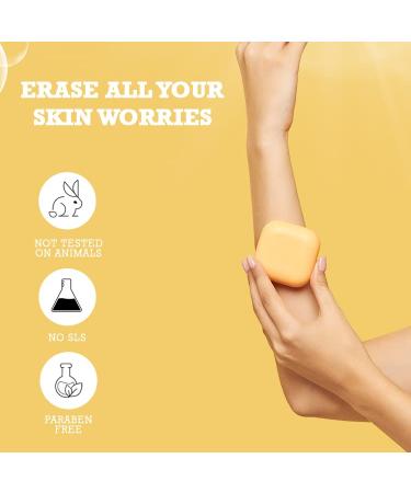 Koji White Kojic Acid & Vitamin C Skin Brightening Soap - 2 Bars, 2.82 oz - For Smooth Complexion - Face & Body - Cruelty Free - Buy Online on GoSupps.com