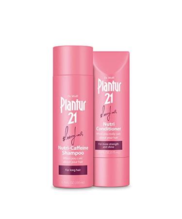 Plantur 21 #longhair Nutri-Caffeine Women's Long Hair System with Keratin and Biotin: Strengthen and Nourish, Shampoo (6.76 fl oz), Conditioner (5.92 fl oz)