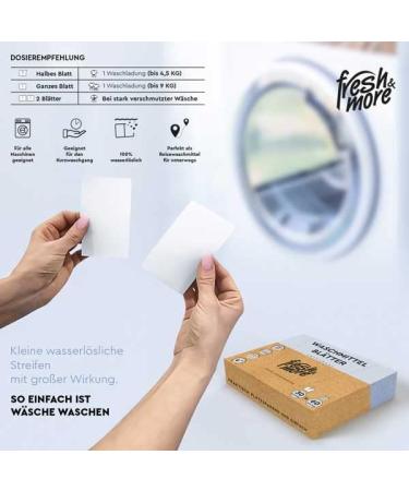 Fresh & More Detergent Sheets - Spring Freshness Up to 60 Washes | Eco-Friendly Laundry Solution - Buy Online on GoSupps.com