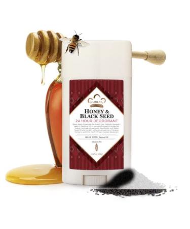 Nubian Heritage 24 Hour All Natural Deodorant Honey & Black Seed - 2.25 oz - Buy 2pc | International Shipping Available - Buy Online on GoSupps.com