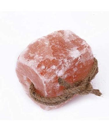 Himalayan Animal Lick Salt - Natural Pure Pink Salt Block on a Rope Horses Deer Goats Cattle Rabbits 8-12 LBS - Buy Online on GoSupps.com