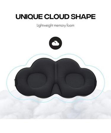 Maimiao 2023 Cloud-Shaped Sleep Eye Mask for Side Sleepers - 3D Contoured Silky Blindfold for Better Sleep (Pack of 3) - Buy Online on GoSupps.com