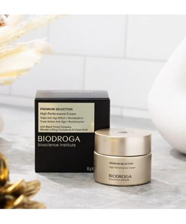 Biodroga Premium Selection High Performance Cream - 24K Gold 95.8% Natural Luxurious Anti-Aging Moisturizer for Mature Skin - Fragrance-Free & Paraben-Free - 1.7 oz - Buy Online on GoSupps.com