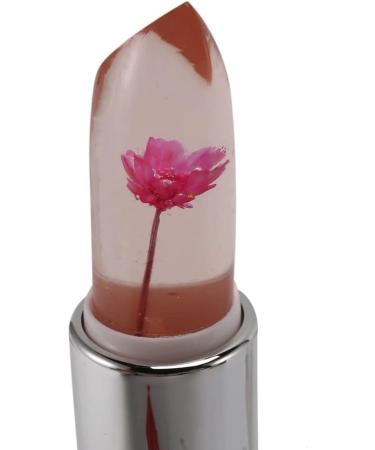 Ohewiiuk 2X Beauty Shiny Flower Crystal Jelly Lipstick Magic Temperature Change Color Lip Balm Makeup Pink - Buy Online on GoSupps.com