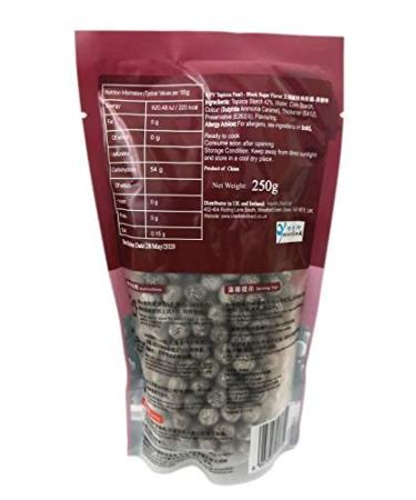 WuFuYuan Tapioca Pearl Black 8.8 Oz (Pack of 3) - 250g, Boba Bubble Tea Ready, Gluten-Free - Buy Online on GoSupps.com