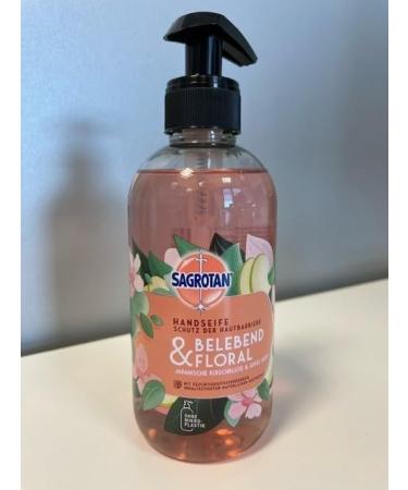 Sagrotan Sagrotan Invigorating and Floral Hygienic Soap - Moisturizing Liquid Soap with Floral Scent - 5 x 300ml Hand Soap - Buy Online on GoSupps.com