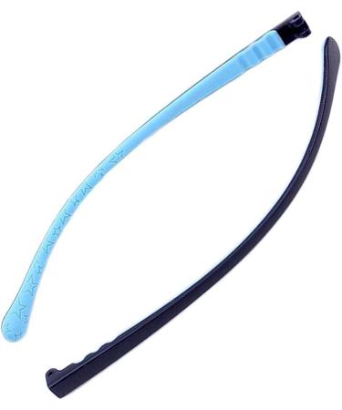 Deebow Glasses replacement bar eyewear leg 1 pair of silicone children glasses brick arms parts universal student myopia frame repair spare glasses blue