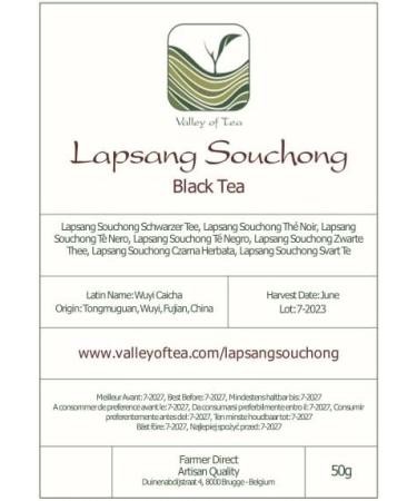 Lapsang Souchong Tarry Black Tea - Lap Sang Smokey Tea From Wuyi Mountains - Lightly Smoked 50g Lapsang Souchong 50 g - Buy Online on GoSupps.com