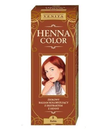Henna Color 8 Ruby Hair Balm Hair Color Color Effect Natural Hair Dye Henne Eco