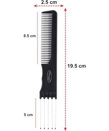 Fine Lines - Combs kit - Afro Comb Lift Comb and Pin Tail Comb - Create you Afro Lifestyle - Wet or Curly Hair - Thick Plastic and Iron Black antistatic comb - Afro Hair Combs Metal Tail - 3 Pack - Buy Online on GoSupps.com