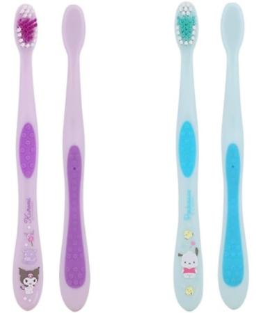 Buy Set of 4 Cute Compact Toothbrushes - Assorted Colors for Effective Oral Care | International Shipping Available - Buy Online on GoSupps.com