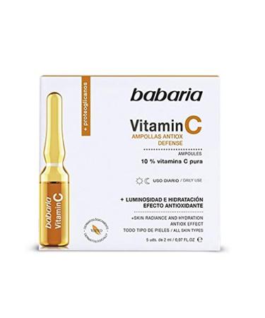 Babaria Vitamin C Ampoules. 5 Units of 2 ml
