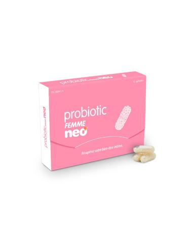 NEO - Probiotique Complex - 15 Capsules - Am liore la Fonction Digestive et Favorise le Bien- tre Intestinal avec Microgranules de Probiotiques et Pr biotiques Probiotique Femme