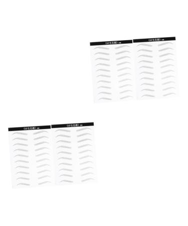FRCOLOR 4 Sheets Pairs Disposable Makeup Tools Makeup Eyebrow Sticker Eyebrow Stickers The Lazy Water Proof