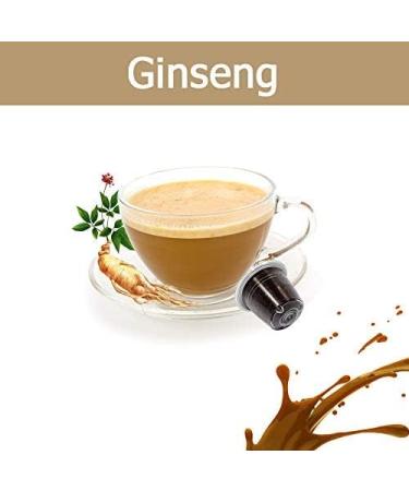 KICKKICK 50 Ginseng Coffee Capsules Compatible with Nespresso MADE IN ITALY Soluble Drink Sweetened Flavored Compatible with Nespresso Machines - Buy Online on GoSupps.com