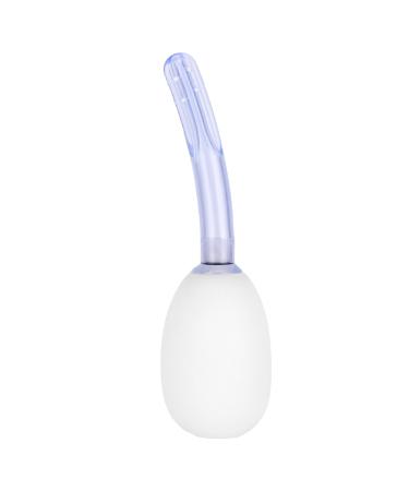 150ml Silicone Anal Shower for Women Reusable Vaginal Shower Enema Cleaner White Silicone Ball Design for Adults