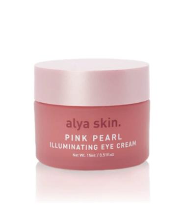 Pink Pearl Illuminating Eye Cream | Minimizes Dark Circles | With Tasmanian Sea Kelp Aloe Vera Strawberry Gum Native Snowflower and Caffeine | 0.53 Oz (15g)