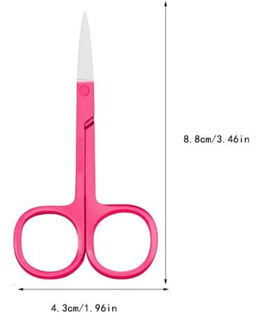 IOIUSKKU Nail Cuticle Nippers Stainless Steel Scissors Eyebrow Trimmer Trimming Tool Fuchsia - Buy Online on GoSupps.com