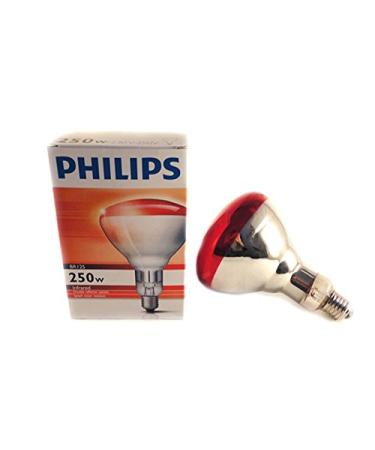Tempered glass infrared lamp PHILIPS - 250 W / red