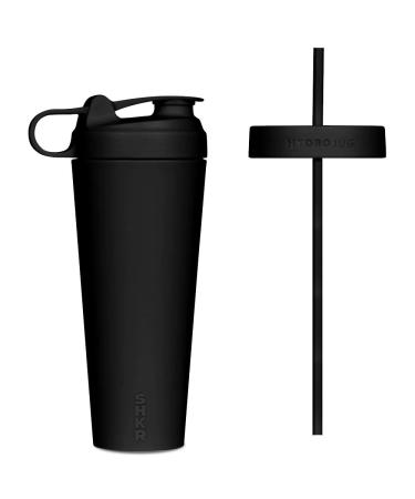 HydroJug Shaker en plastique de 710 ml Parfait pour les boissons prot in es les boissons avant l'entra nement le caf glac Facile m langer double isolation compatible avec le porte-gobelet Noir
