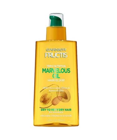 Garnier Hair Care Fructis Triple Nutrition Marvelous Oil Hair Elixir, 5 Ounce