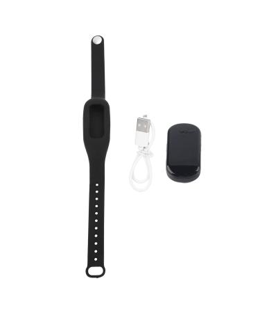 Anti Snoring Device USB Charging Intelligent Anti Snoring Wristband Bracelet Adjustable Anti Snoring Device for Home Use(Black)