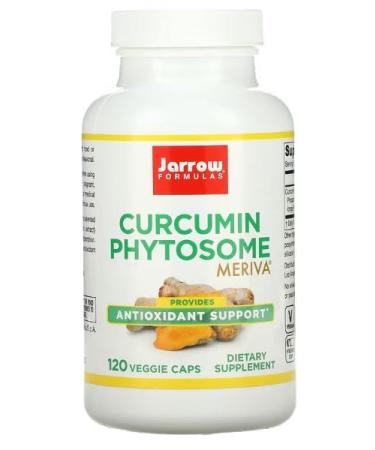 Jarrow Curcumin Phytosome (Meriva) 500mg - 120 vcaps - Powerful Antioxidant & Joint Support - High Efficiency Food Supplement