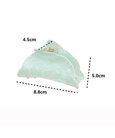 Dolphin & Shark Hair Claw Clips Set - Acetic Acid Hair Accessories for Girls & Women - Buy Online on GoSupps.com