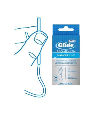 Glide Threader Floss - 30 Single-Use Packets (Value Pack of 12) | Shop Internationally - Buy Online on GoSupps.com