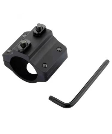 KKPLZZ 25.4mm Offset Flashlight Ring Mount Aluminum Alloy Flashlight Mount for Handguard Shooting Hunting