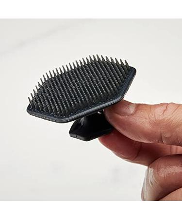 Tooletries Ultimate Scrubber Set - 2x Scrubbers & Holders - Silicone Organizer for Shower & Bathroom - Silicone-Grip Technology - Charcoal - Buy Online on GoSupps.com