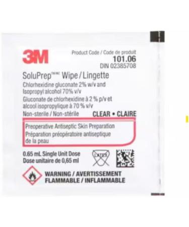3M BX/200 SOLU-I.V. 2% CHLORHEXIDINE GLUCONATE 70% ALCOHOL SMALL WIPE - Buy Online on GoSupps.com