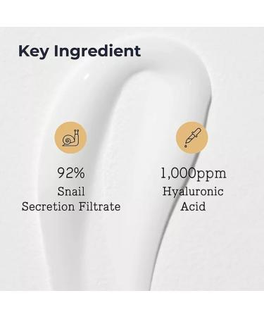 YURHERSU Facial cream with snail mucus hyaluronic acid and collagen 100 ml moisturizing care for sensitive irritated or red skin soothing and whitening skin - Buy Online on GoSupps.com